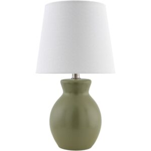 Stella Diminuta Green Ceramic Table Lamp by Livabliss