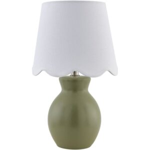 Stella Diminuta Green Ceramic Table Lamp by Livabliss