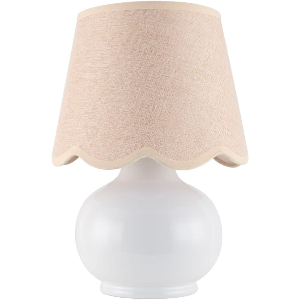 Stella Diminuta White Ceramic Table Lamp by Livabliss