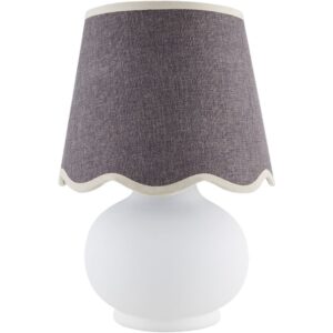 Stella Diminuta White Ceramic Table Lamp by Livabliss