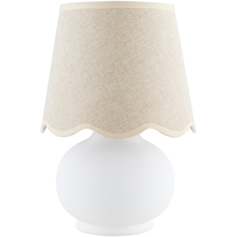 Stella Diminuta White Ceramic Table Lamp by Livabliss