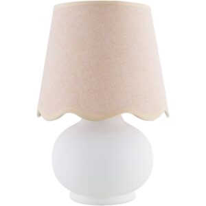 Stella Diminuta White Ceramic Table Lamp by Livabliss