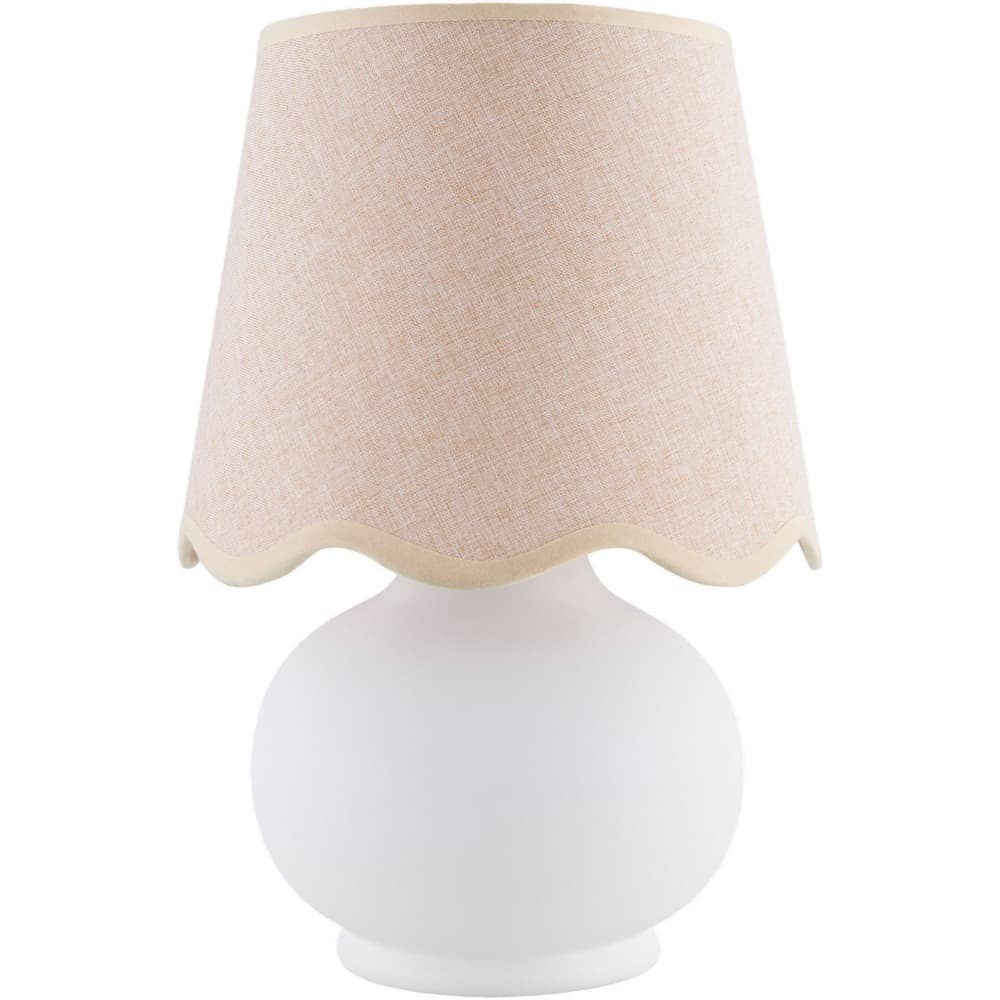 Stella Diminuta White Ceramic Table Lamp by Livabliss
