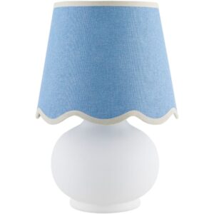 Stella Diminuta White Ceramic Table Lamp by Livabliss