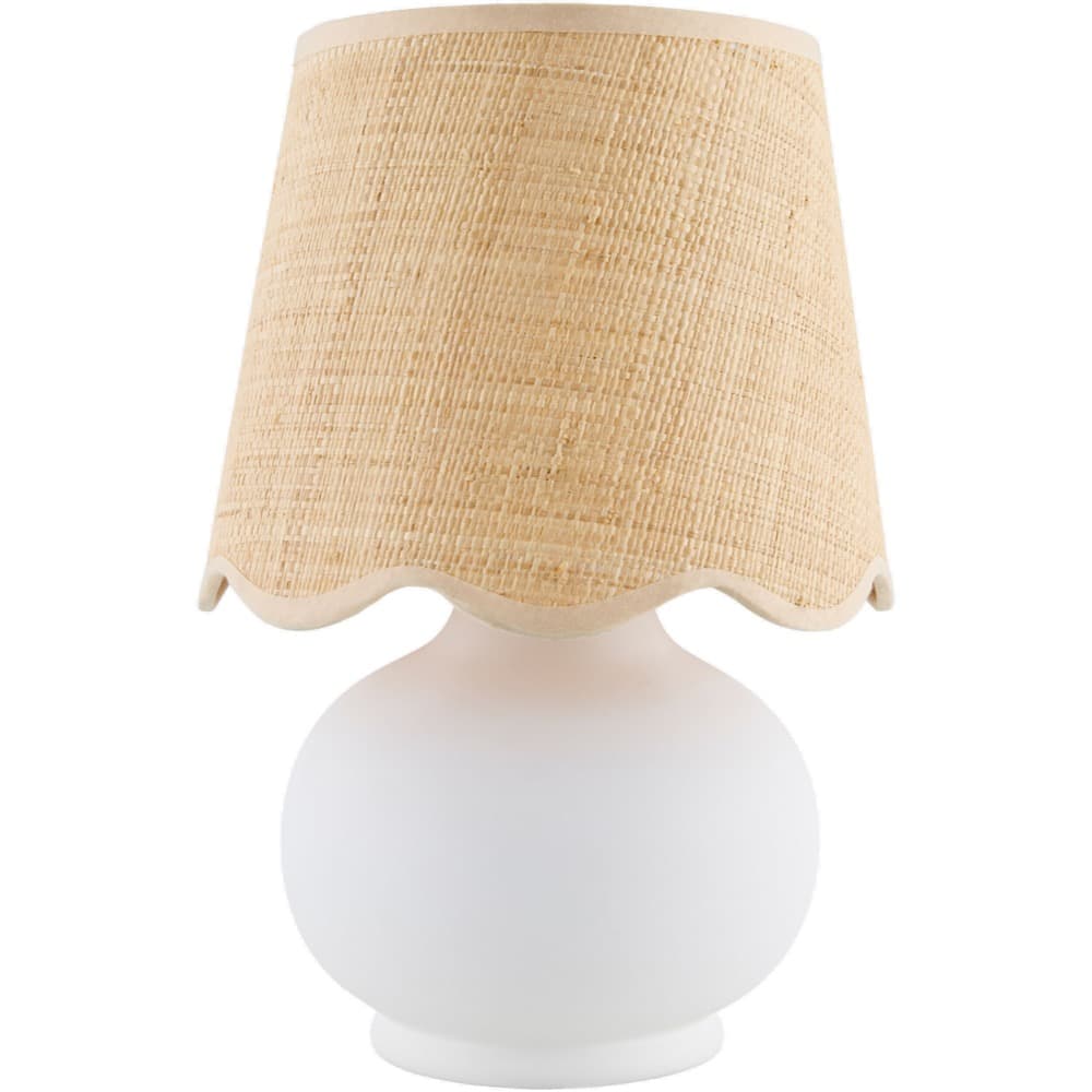 Stella Diminuta White Ceramic Table Lamp by Livabliss