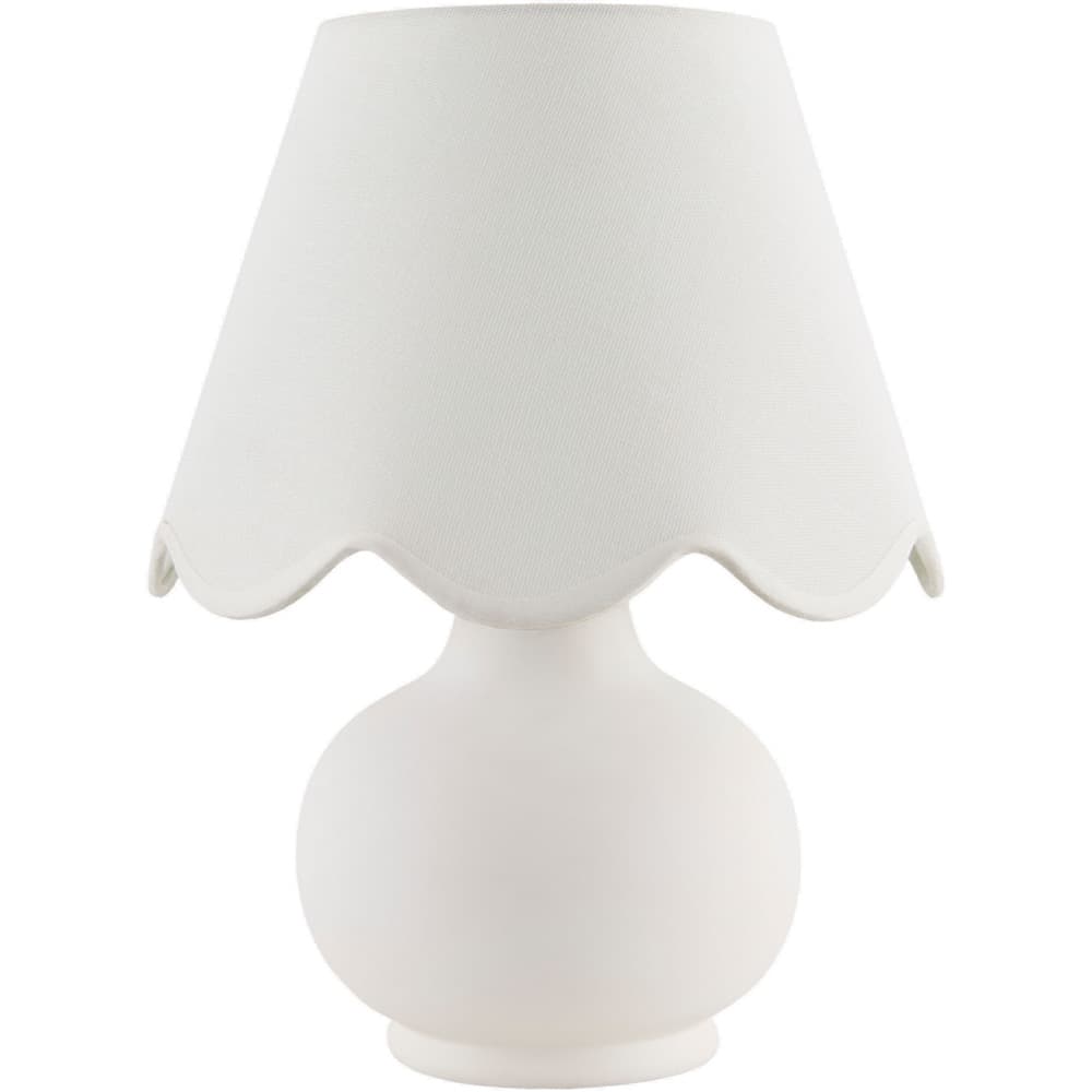 Stella Diminuta White Ceramic Table Lamp by Livabliss