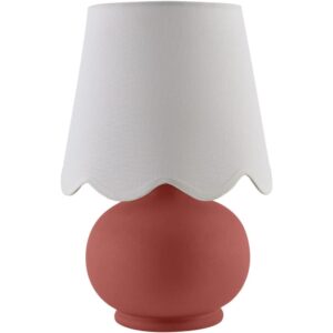 Stella Diminuta Brick Red Ceramic Table Lamp by Livabliss