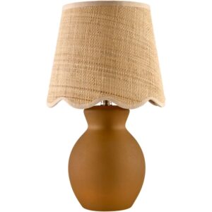 Stella Diminuta Tan Ceramic Table Lamp by Livabliss