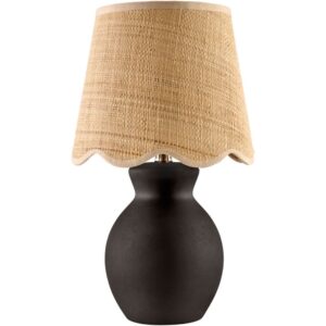 Stella Diminuta Black Ceramic Table Lamp by Livabliss