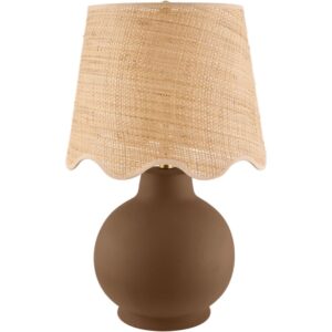 Stella Diminuta Dark Brown Ceramic Table Lamp by Livabliss