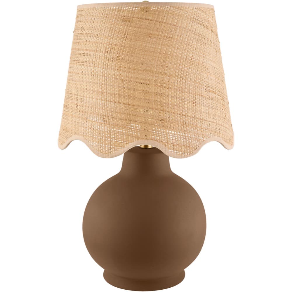 Stella Diminuta Dark Brown Ceramic Table Lamp by Livabliss