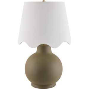 Stella Diminuta Dark Green Ceramic Table Lamp by Livabliss