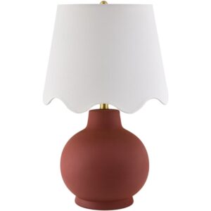 Stella Diminuta Dark Red Ceramic Table Lamp by Livabliss