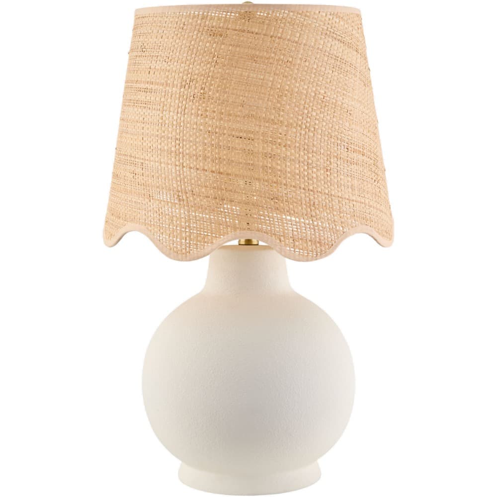 Stella Diminuta White Ceramic Table Lamp by Livabliss