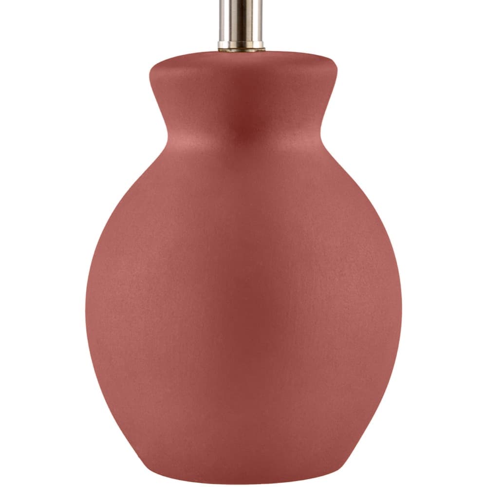 Stella Diminuta Brick Red Ceramic Table Lamp by Livabliss - Image 2