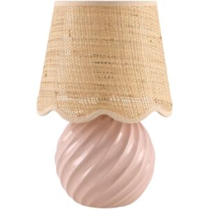 Stelvio Pink Ceramic Table Lamp by Livabliss