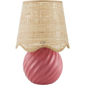 Stelvio Pink Ceramic Table Lamp by Livabliss