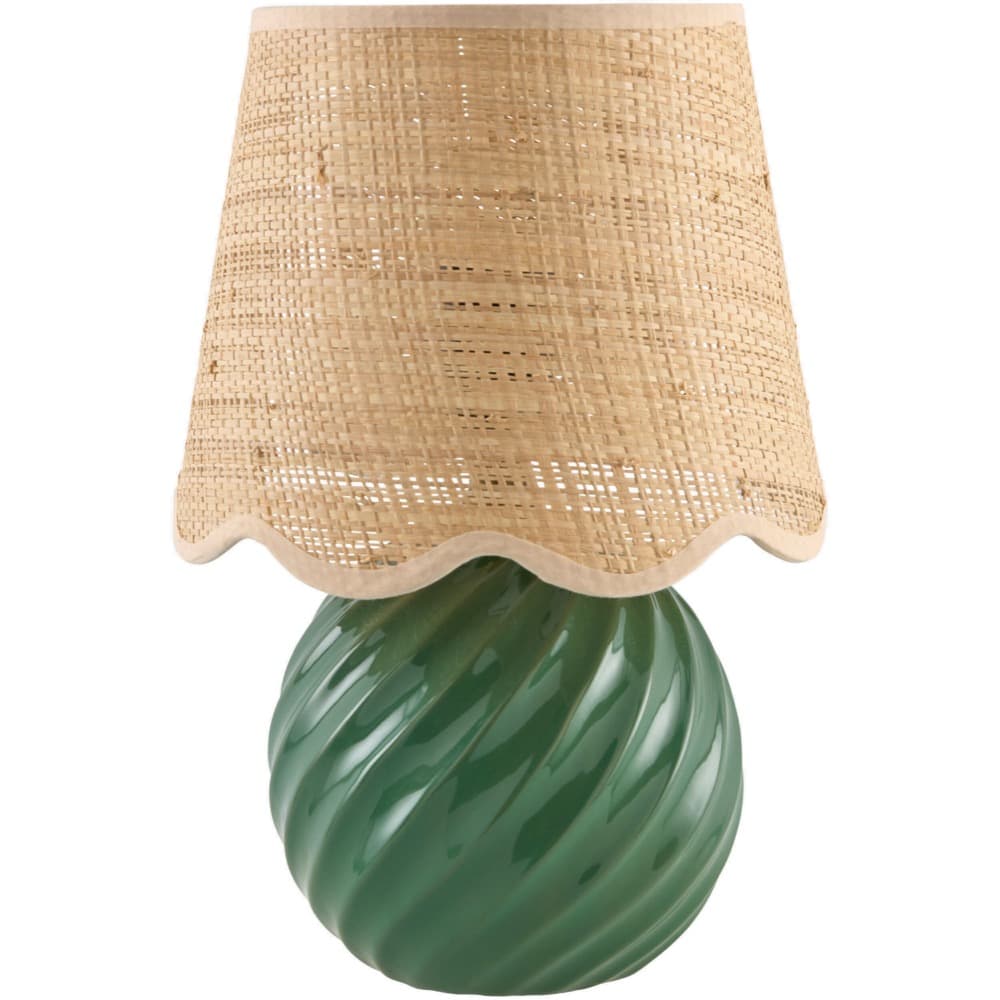 Stelvio Dark Green Ceramic Table Lamp by Livabliss