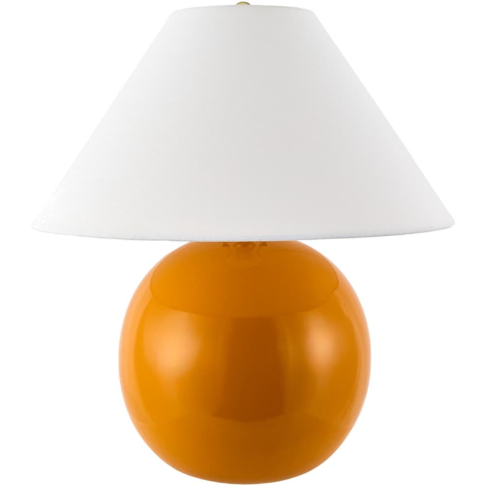 Stellar Orange Ceramic Table Lamp by Livabliss