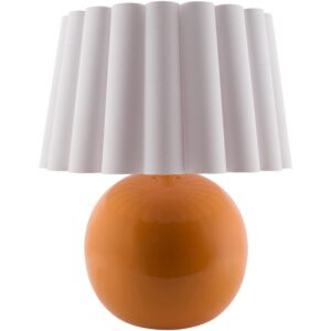 Stellar Orange Ceramic Table Lamp by Livabliss