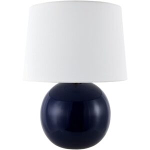 Stellar Dark Blue Ceramic Table Lamp by Livabliss