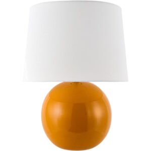 Stellar Orange Ceramic Table Lamp by Livabliss