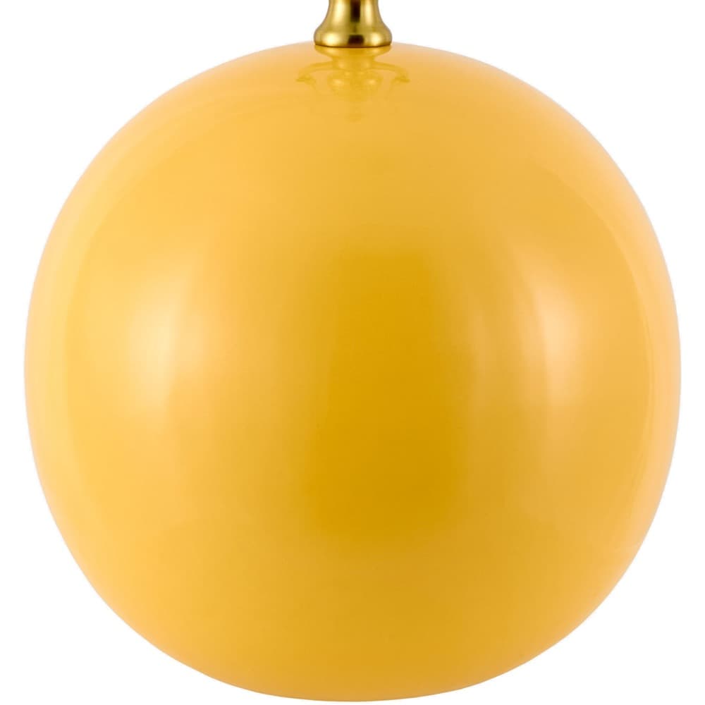 Stellar Yellow Ceramic Table Lamp by Livabliss - Image 2