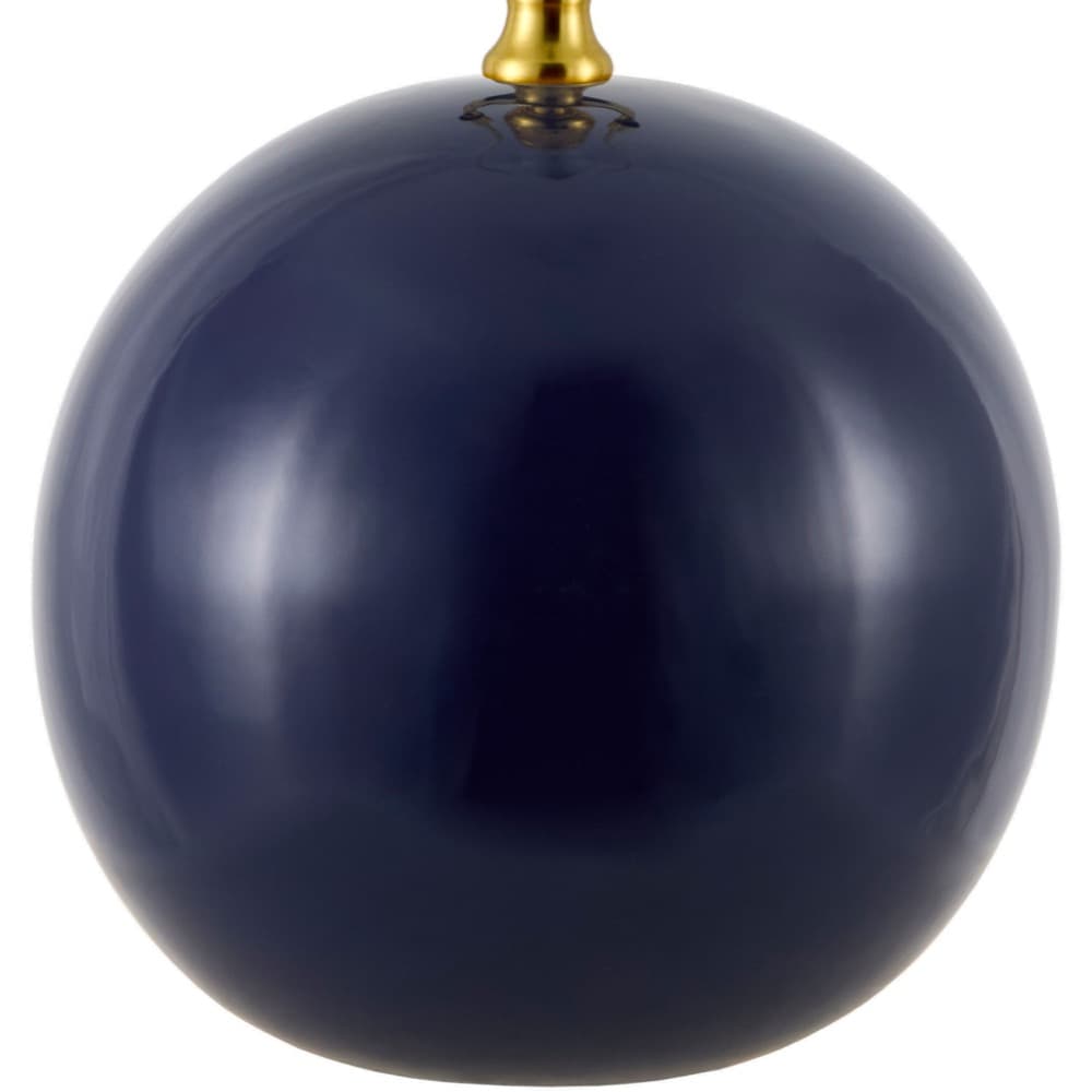 Stellar Dark Blue Ceramic Table Lamp by Livabliss - Image 2