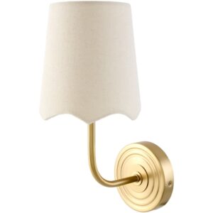 Torvi Metallic Brass Iron Wall Sconce by Livabliss