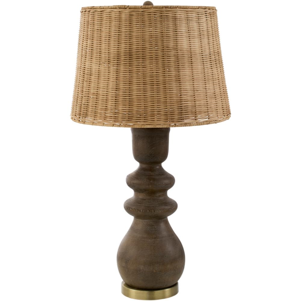 Vedruna Dark Brown Resin Table Lamp by Livabliss