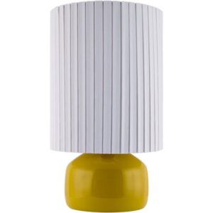 Vadso Yellow Ceramic Table Lamp by Livabliss