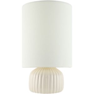 Vadso White Ceramic Table Lamp by Livabliss