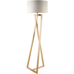 Verdantia Brown Beechwood Accent Floor Lamp by Livabliss