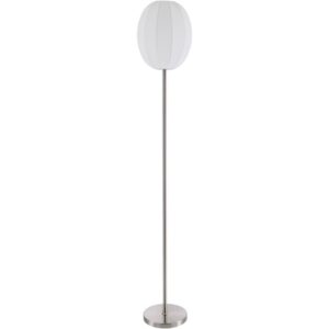 Vamo Metallic Nickel Iron Accent Floor Lamp by Livabliss
