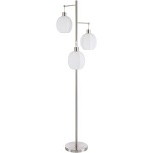 Vamo Metallic Nickel Iron Accent Floor Lamp by Livabliss