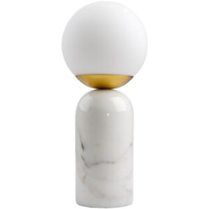 Verve White Marble Table Lamp by Livabliss