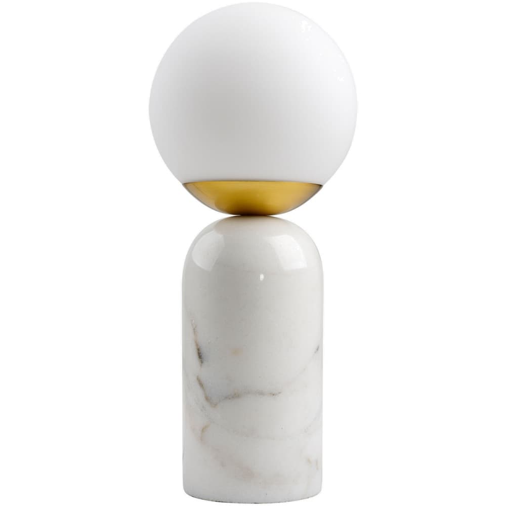 Verve White Marble Table Lamp by Livabliss