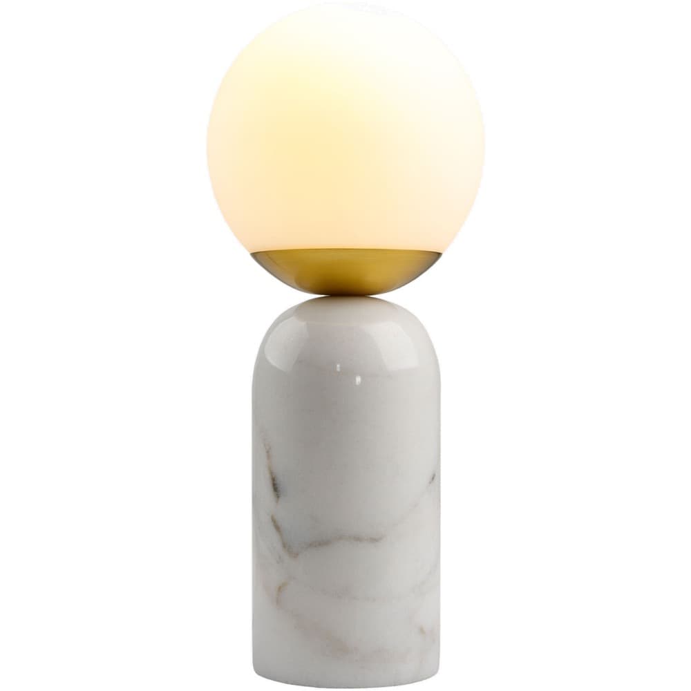 Verve White Marble Table Lamp by Livabliss - Image 2