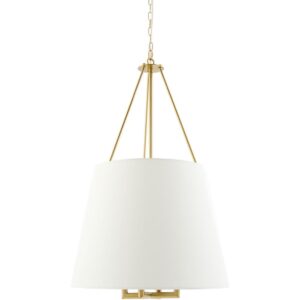 Visse Metallic Brass Iron Chandelier by Livabliss
