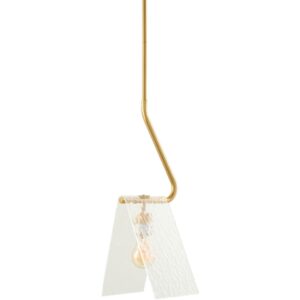 Vitracis Metallic Brass Iron Pendant by Livabliss