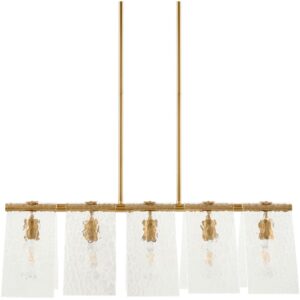 Vitracis Metallic Brass Iron Chandelier by Livabliss
