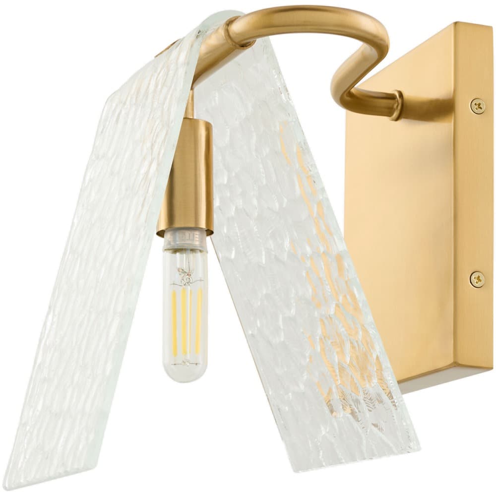 Vitracis Metallic Brass Iron Wall Sconce by Livabliss - Image 2