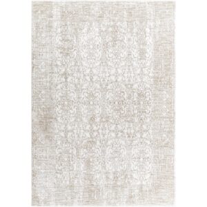Beth Cream Machine Woven Rug by Livabliss