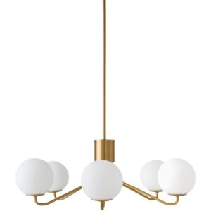 Wismar Gold Iron Chandelier by Livabliss