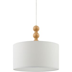 Wiluna Beige Rubber Wood Pendant by Livabliss