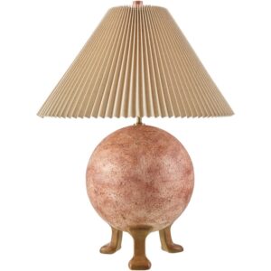 Xian Blush Cement Table Lamp by Livabliss