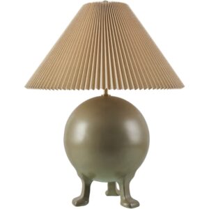 Xian Gray Cement Table Lamp by Livabliss