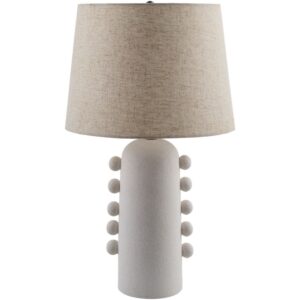 Yako White Ceramic Table Lamp by Livabliss