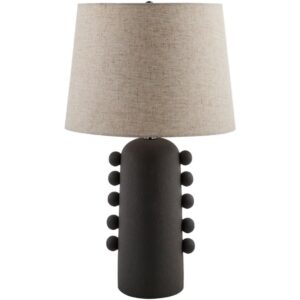 Yako Black Ceramic Table Lamp by Livabliss