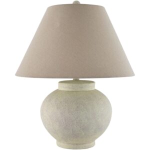 Youri Cream Ceramic Table Lamp by Livabliss